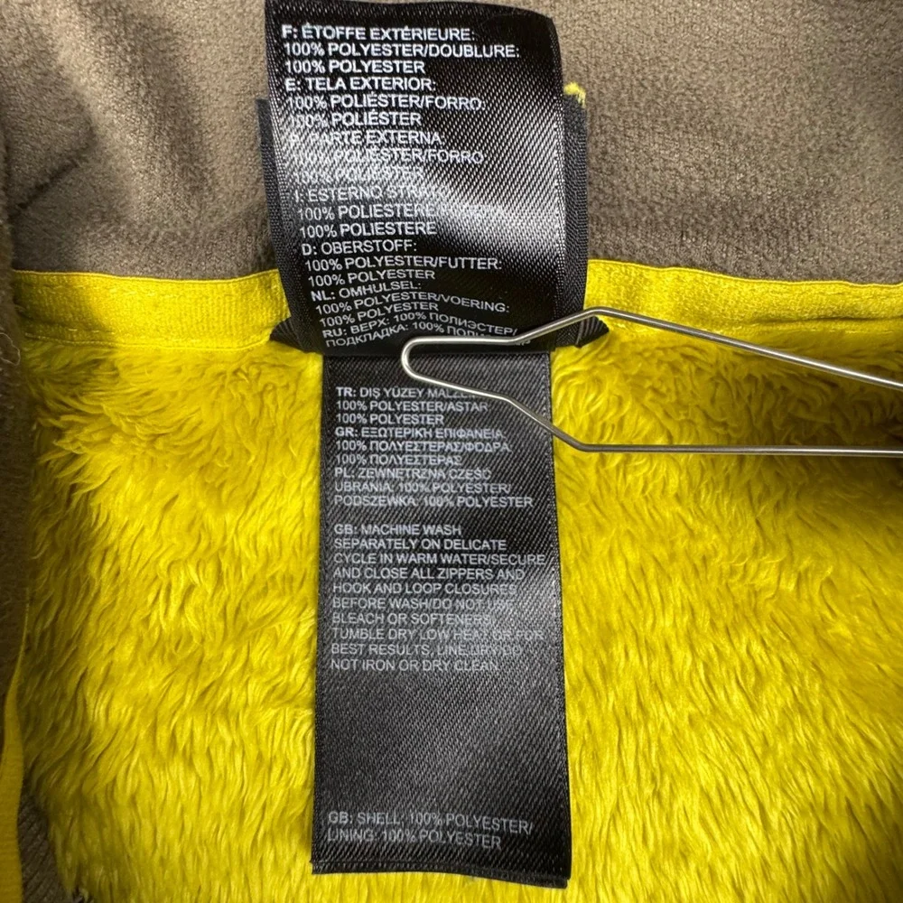 The North Face Osito Fleece Jacket Large Lime Green Fuzzy Full Zip Gorpcore